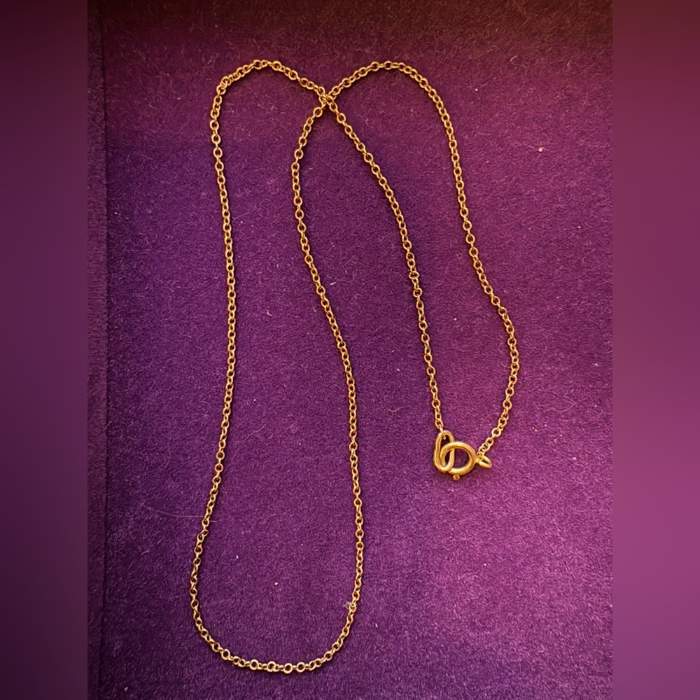14k Solid Gold 15” Cable Chain